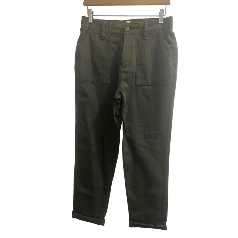 ✨St. John's Bay Utility Womens Mid Rise Regular Fit Ankle Green Sz 8 Pants✨ - Image 6