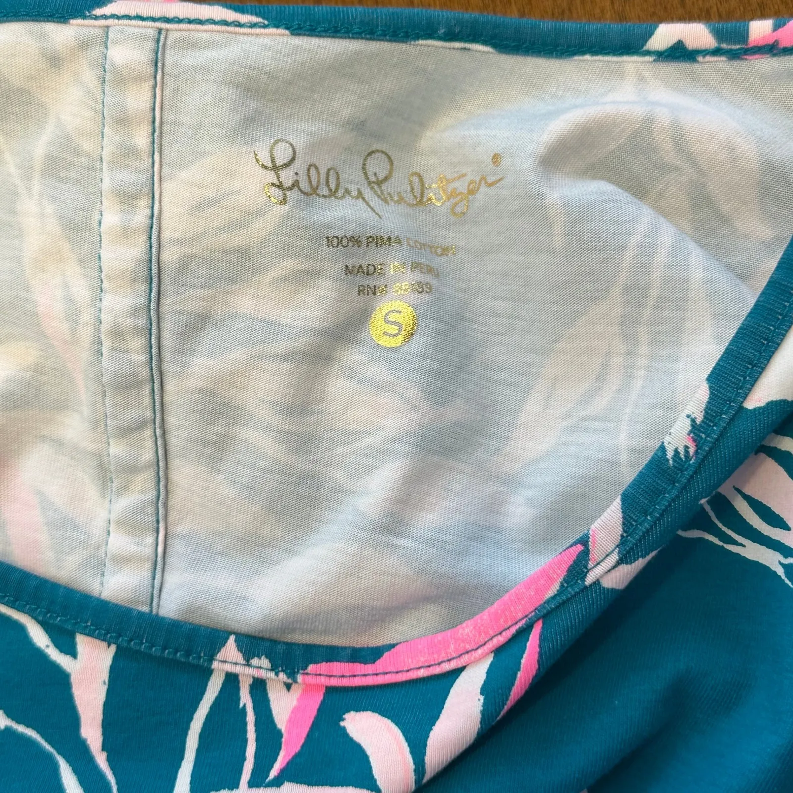 Lilly Pulitzer Marah dress‎ in "Tidal Wave It's Prime Time" Size S Pima Cotton - Image 6