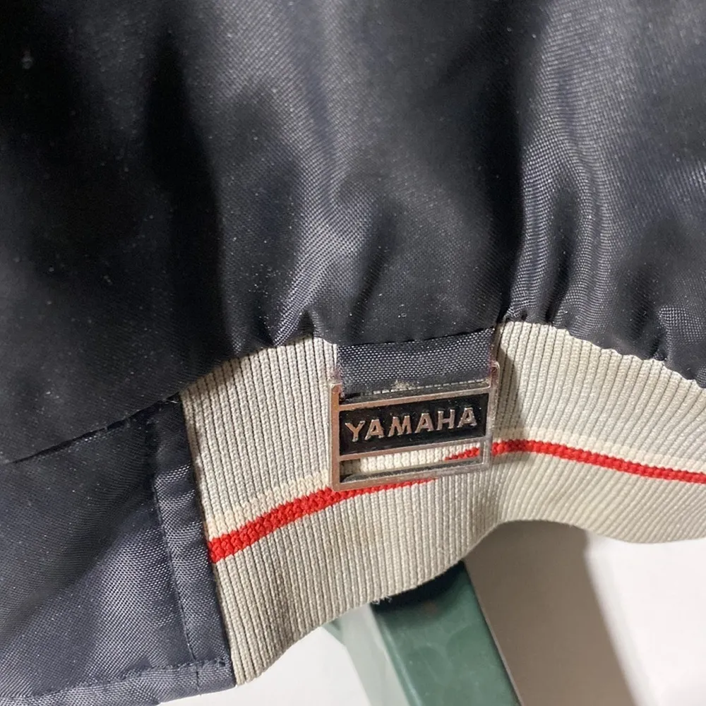 Women's YAMAHA Maxine Wear Black Nylon Canvas Jacket​​​ Size M - Image 3