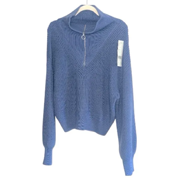 Sweaty Betty Modern Collared Sweater Endless‎ Blue Size XL NWT - Image 2