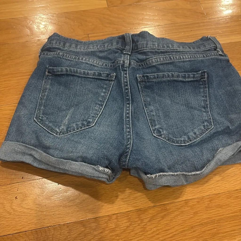 Old Navy Distressed Blue Jean Shorts - Image 4