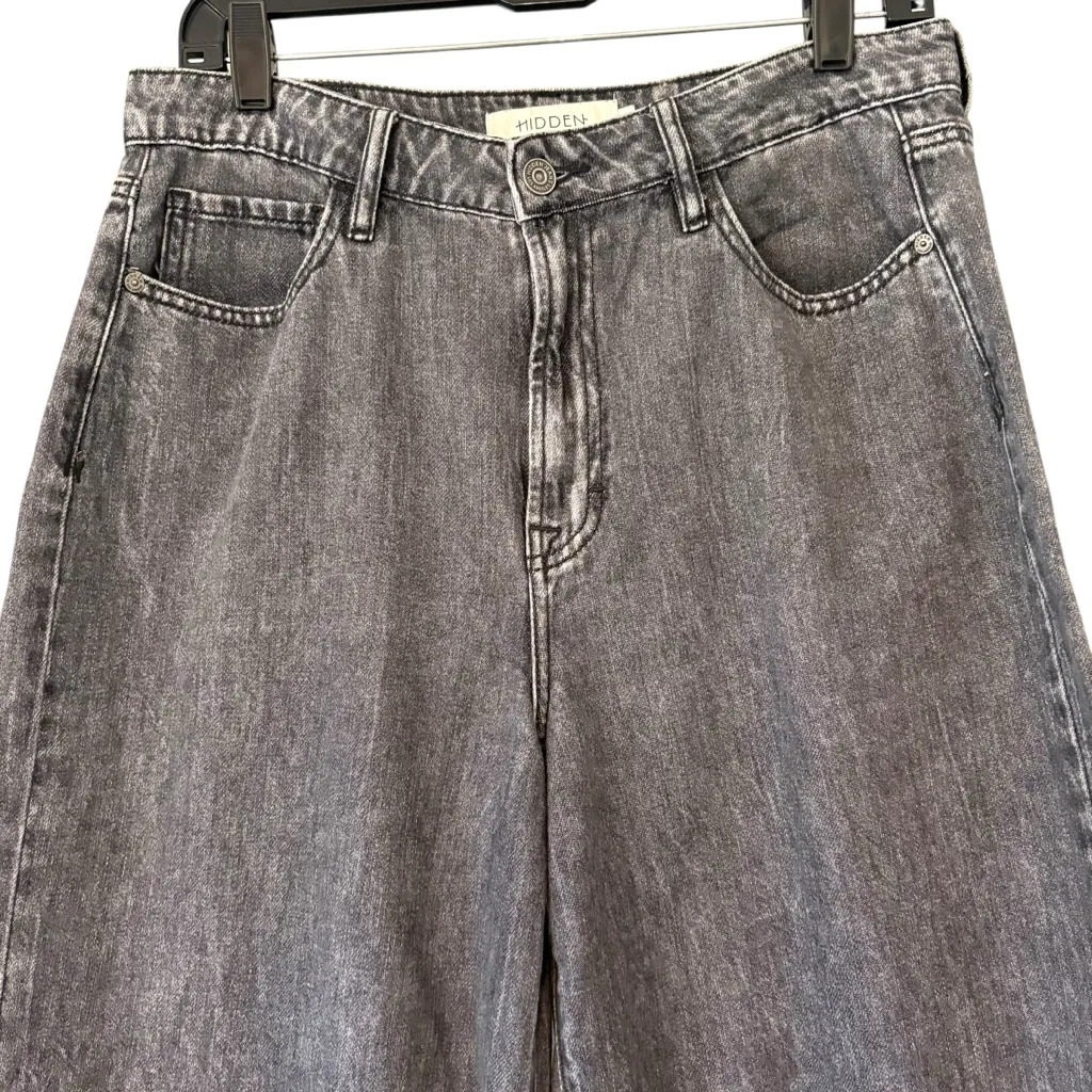 HIDDEN JEANS Logan High Waist Ankle Wide Leg
Dad Jeans, Sz 29 Black - Image 8