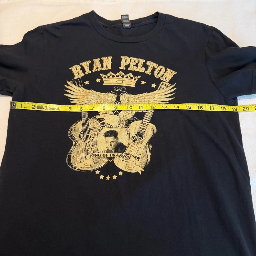 Ryan Pelton King of Branson Elvis Impersonator T Shirt Black Women’s Medium - Image 5