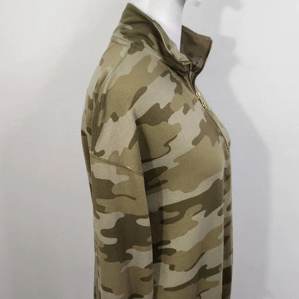 AnyBody Green Camo Pullover Size XXS Sporty Camo Top - Image 4