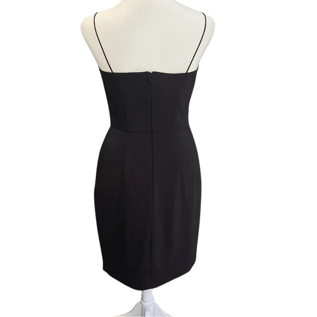 Amanda Uprichard Giovanni Black Tulip Mini Dress | Petite Small - Image 6