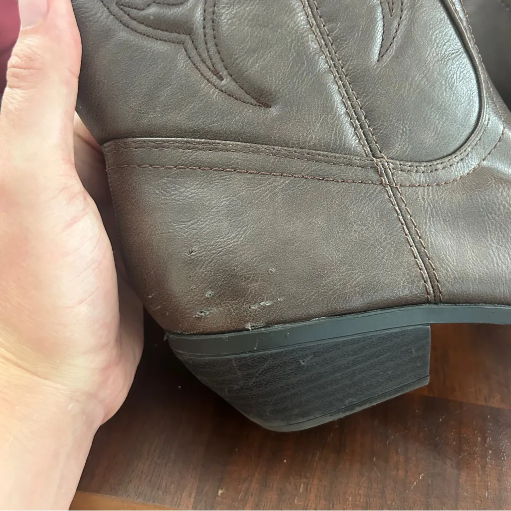 Soda Brown Western Cowboy Boots Casual Country Concert Comfy 10 - Image 9