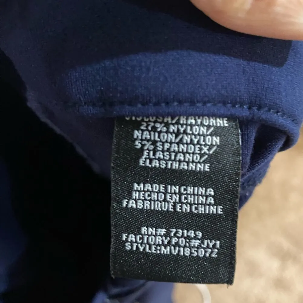 One 5 One Navy Fitted Pants Sz 12 - Image 5