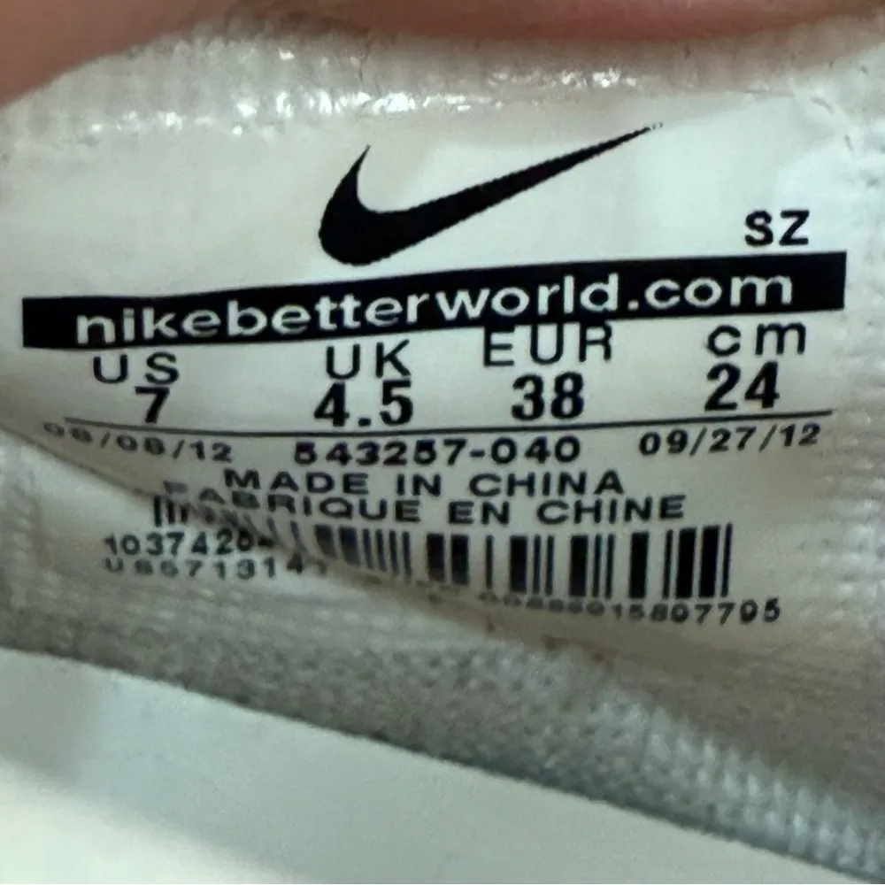 Vintage NIKE 543257 Dunk Sky Hi Desert Sand Gum Pink Hidden Wedge Sneakers Sz 7 - Image 14