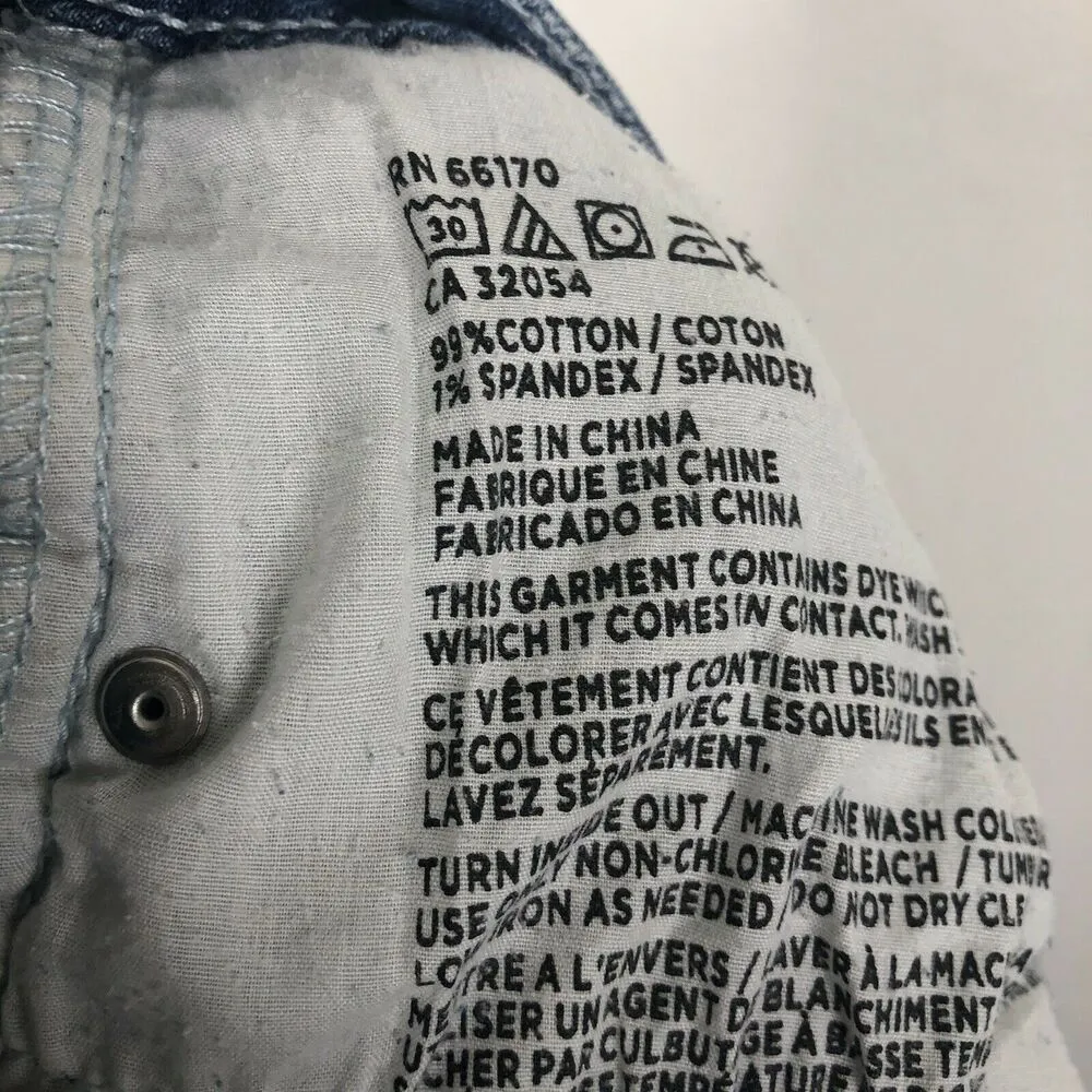 BDG High Rise Erin 5 Pocket Shortie Blue Jean Shorts Womens 27W - Image 5