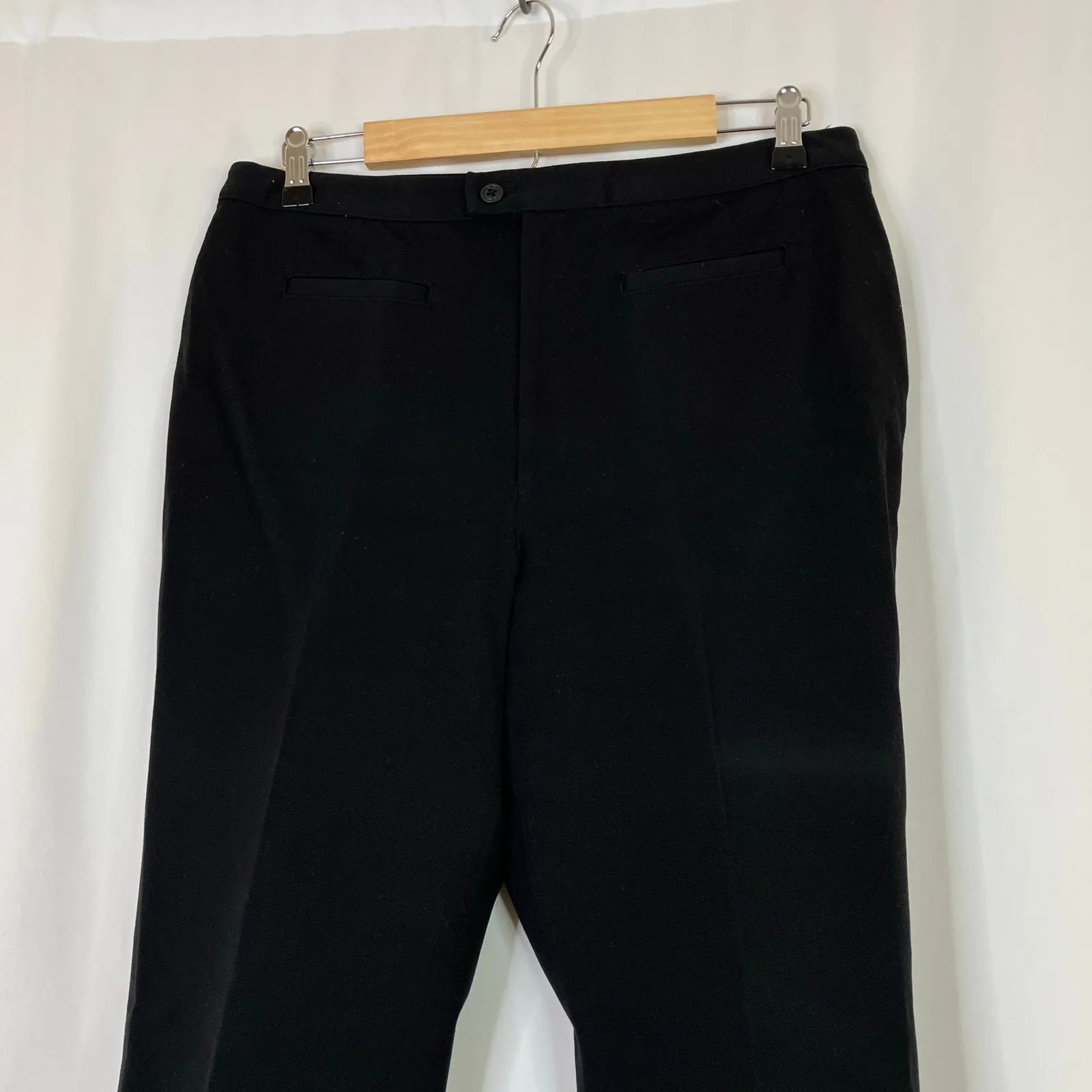 GAP Black Stretch Casual Dress Pants Straight Leg Cotton Womens 14 - Image 2