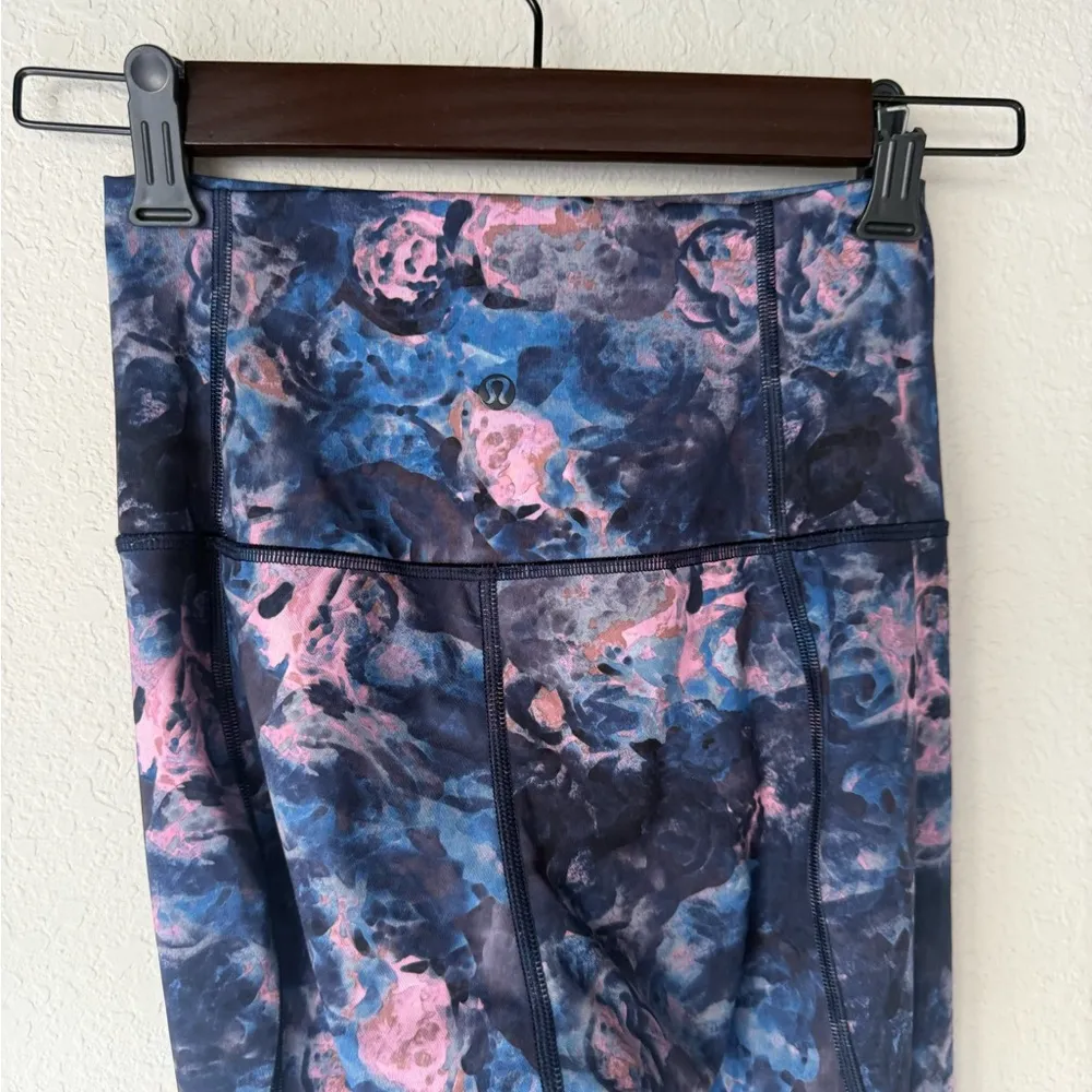 Lululemon If You're Lucky Full On Luxtreme
Moody Mirage Bark Berry Navy Leggings - Image 8