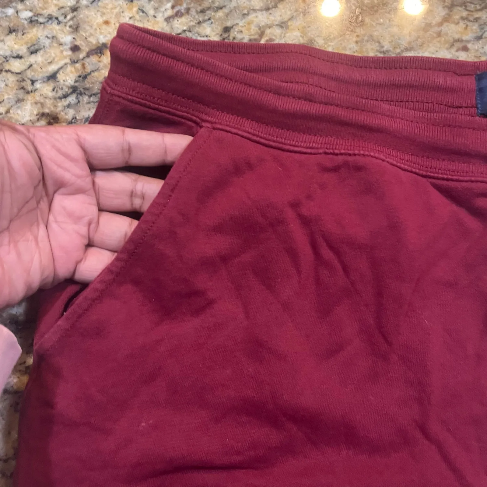 GAP Women Jogger Sweatpants XXL Burgundy NY 1969 Athleisure Comfy Lounge Jogger - Image 3