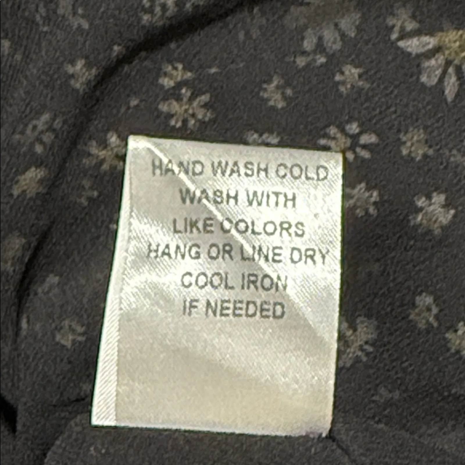 In Bloom size medium peasant blouse daisy pattern black lace panel tasseled neck - Image 12