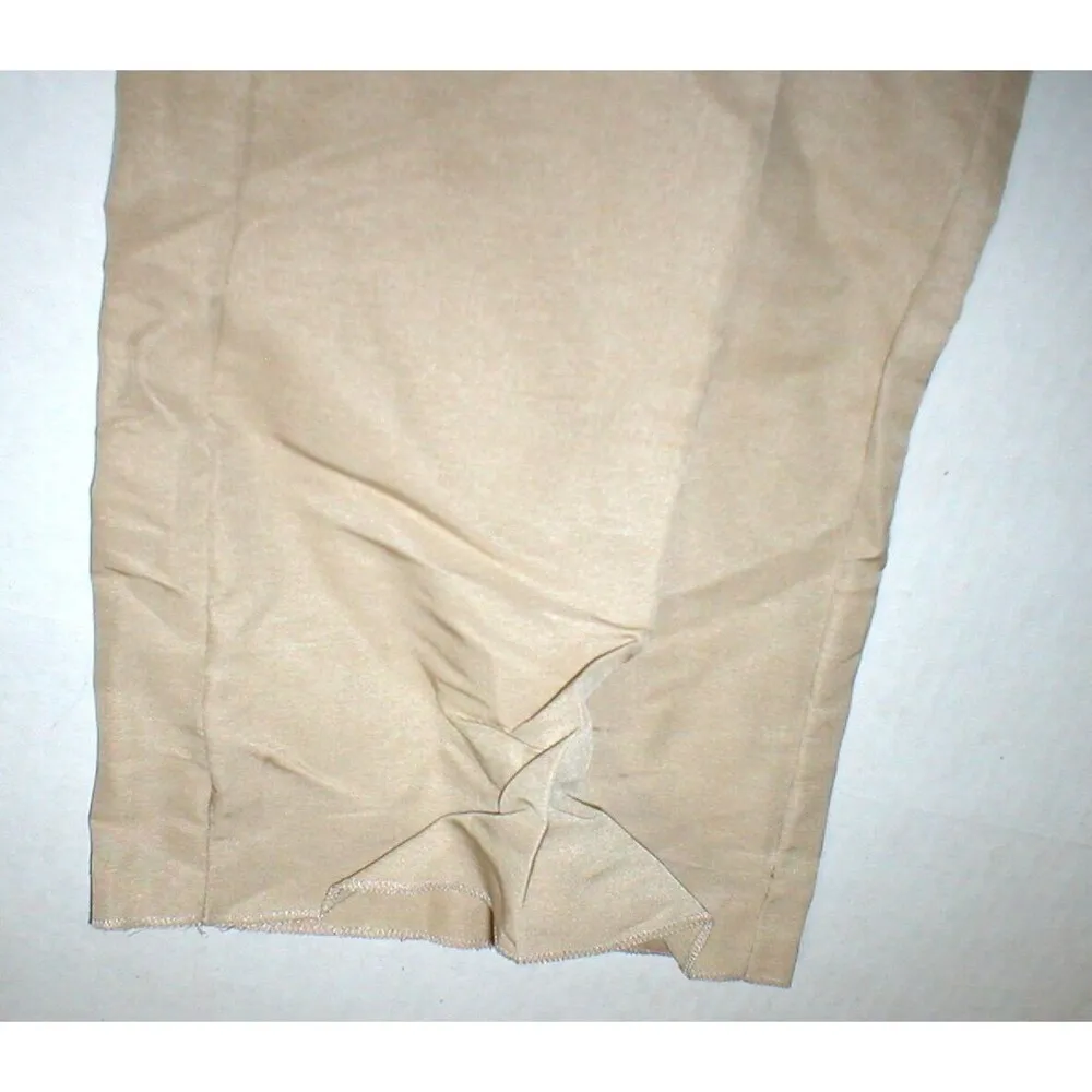 New NWT Womens Designer Calvin Klein Collection Pants 10 46 Italy Beige Tan Tall - Image 4