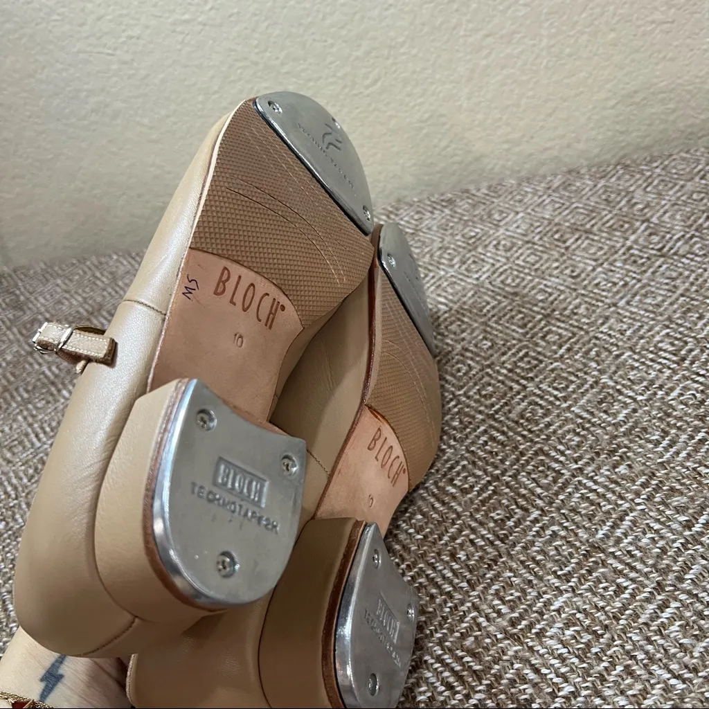 NWOT BLOCH Ladies Showtapper Tap Shoes in Tan Sz 10 Tap Dance - Image 6