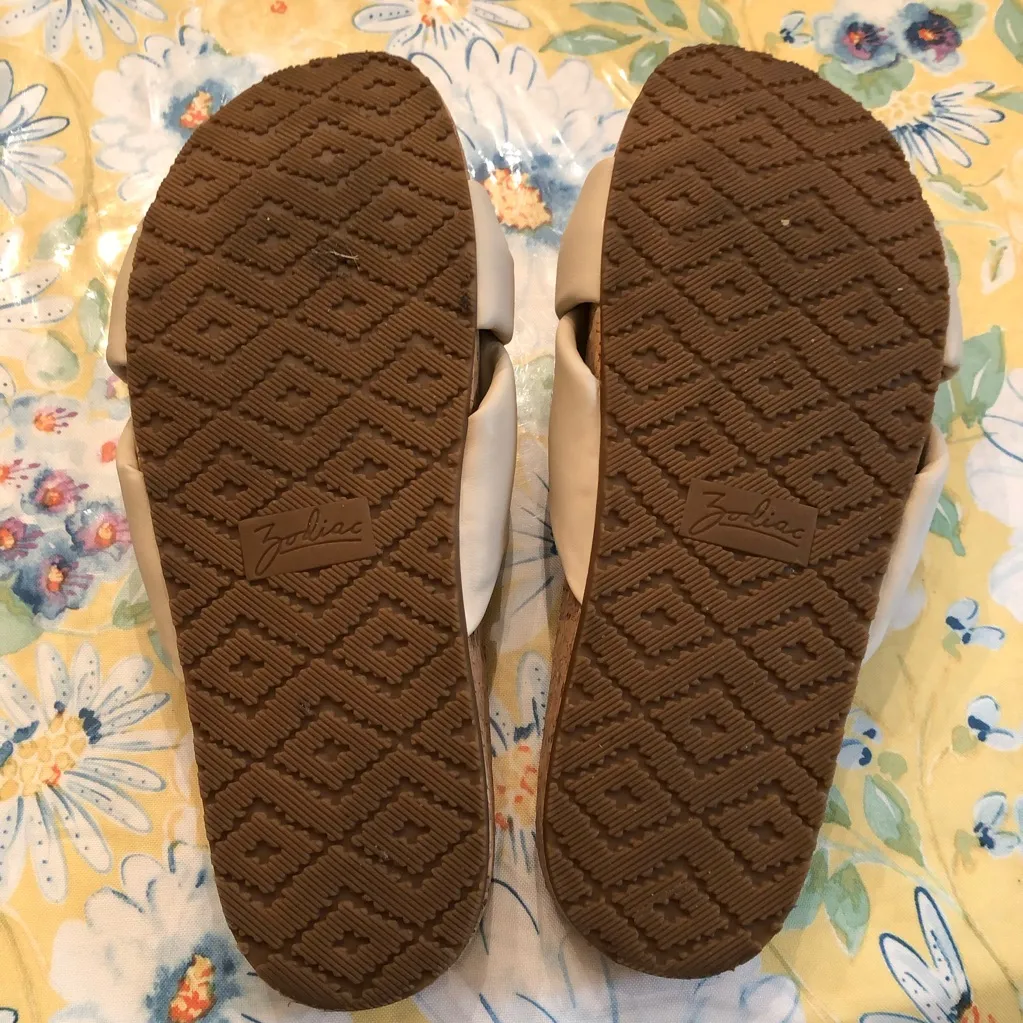 Zodiac Womens Mae Beige Slip On Knotted Strappy Slide Sandals Shoes 9 - Image 4