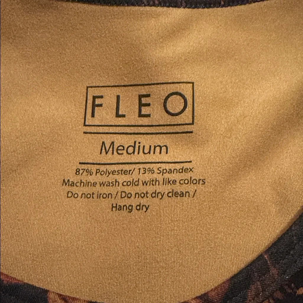 Fleo Tempo Crop Tank Floral Jourdaine dark gold botanic size Medium - Image 3