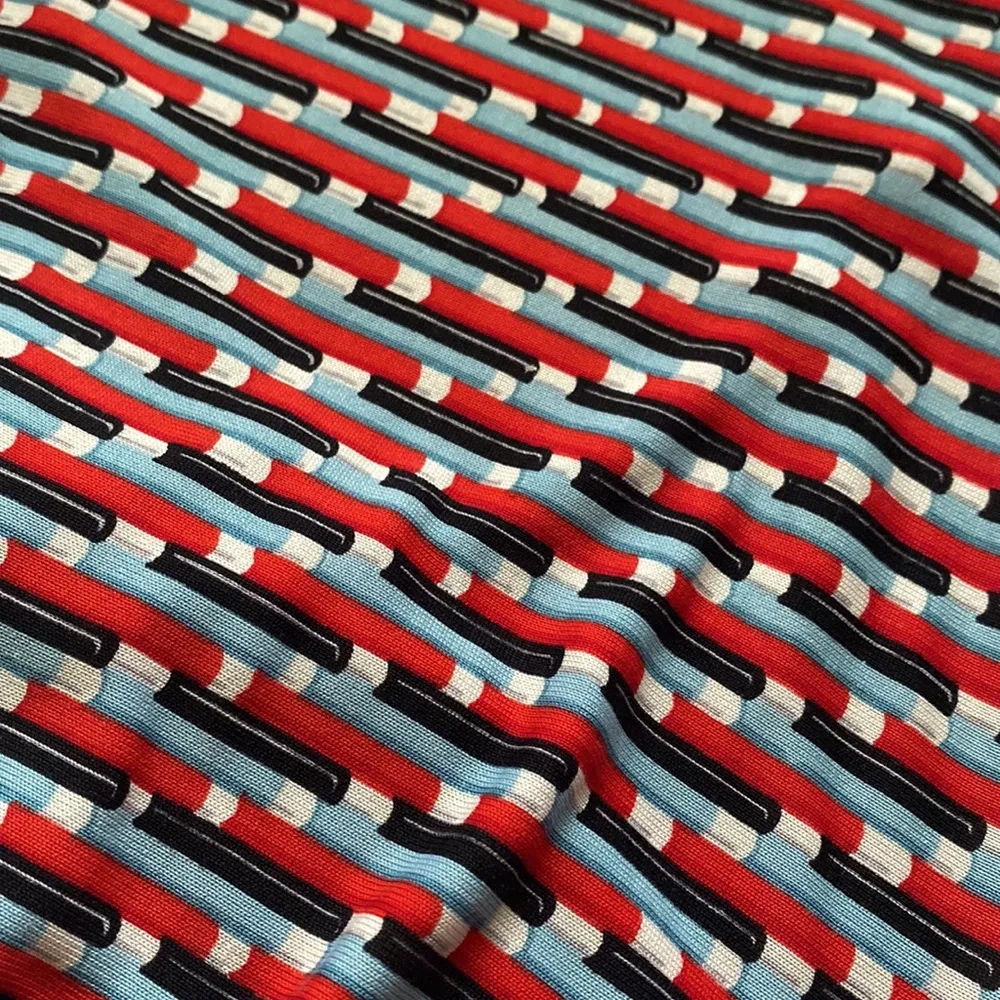 NWT Y2K Diane Von Furstenberg silk nautical fitted tank dress, size 6 - Image 5