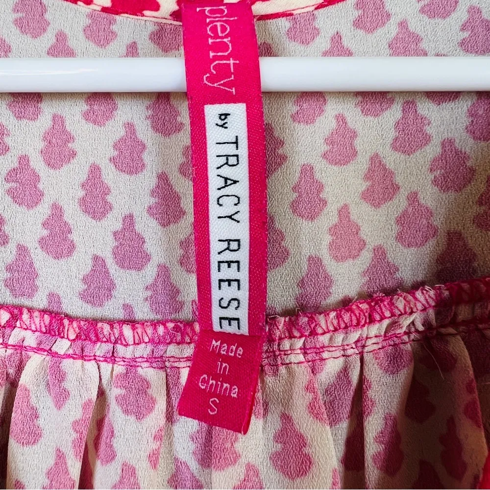 Plenty by Tracy Reese Size Small Sleeveless Tunic w/Tassel Tie Keyhole C… - Image 7