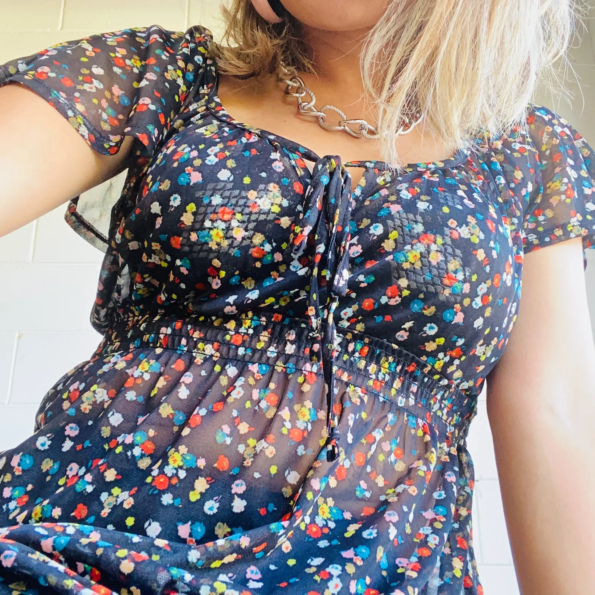 peplum flower top - Image 5