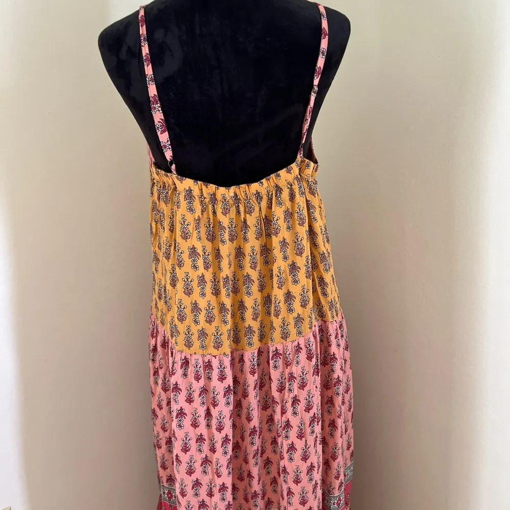 Knox Rose XL Bohemian Floral Maxi Dress - Pink and Yellow - Image 4