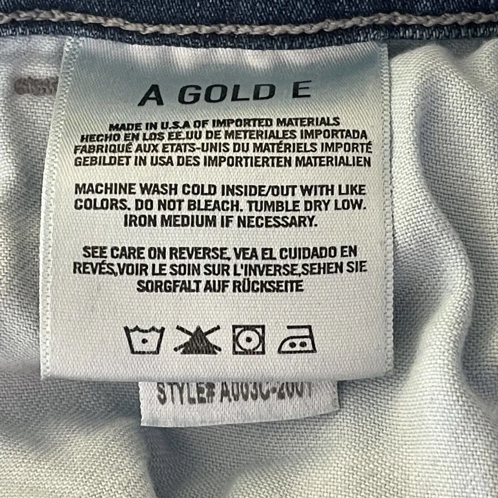 AGOLDE SZ 28 Sophie Skinny Jeans Distressed Mid-Rise Stretch 5-Pocket Whiskered - Image 9