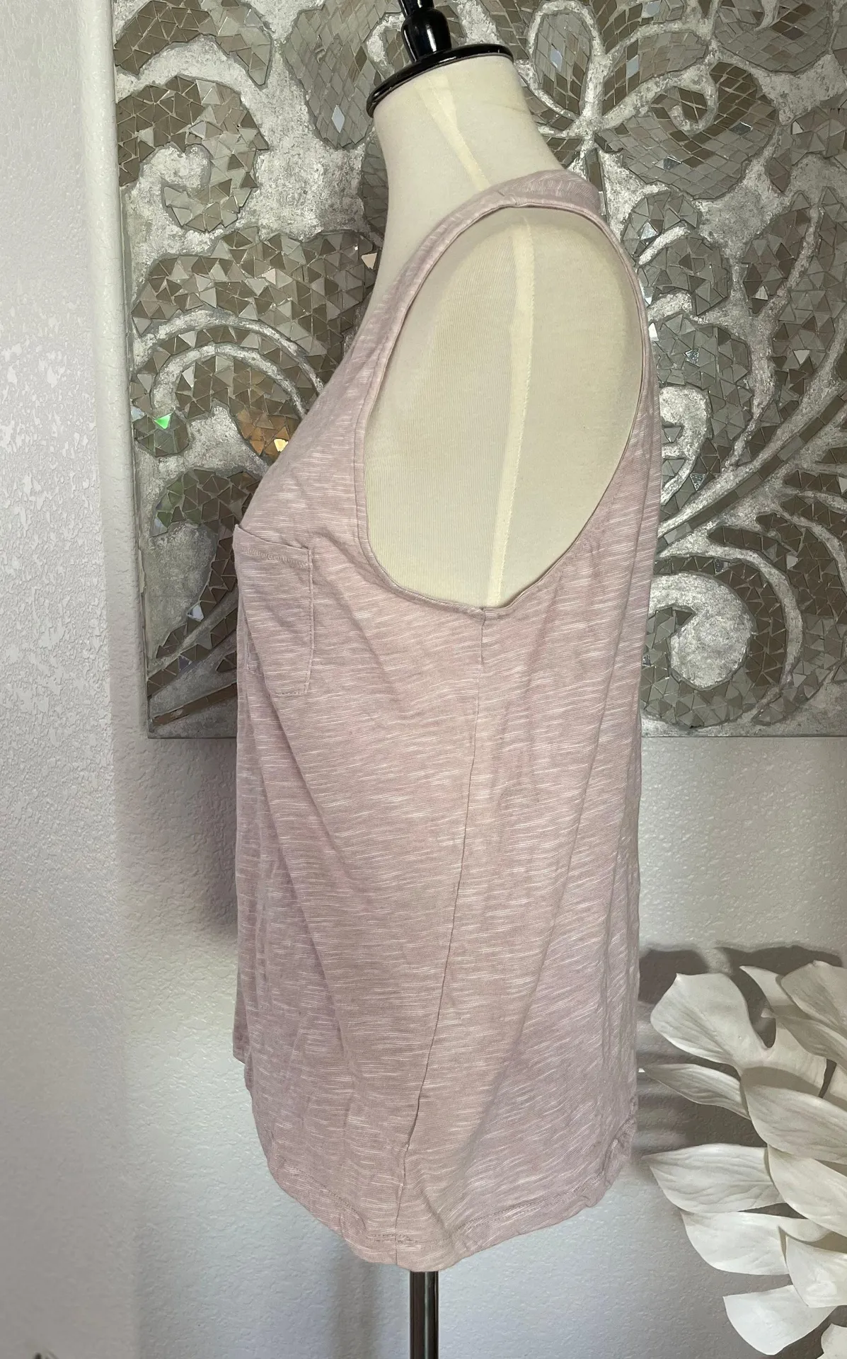 Pink V Neck Tank Top - Image 2