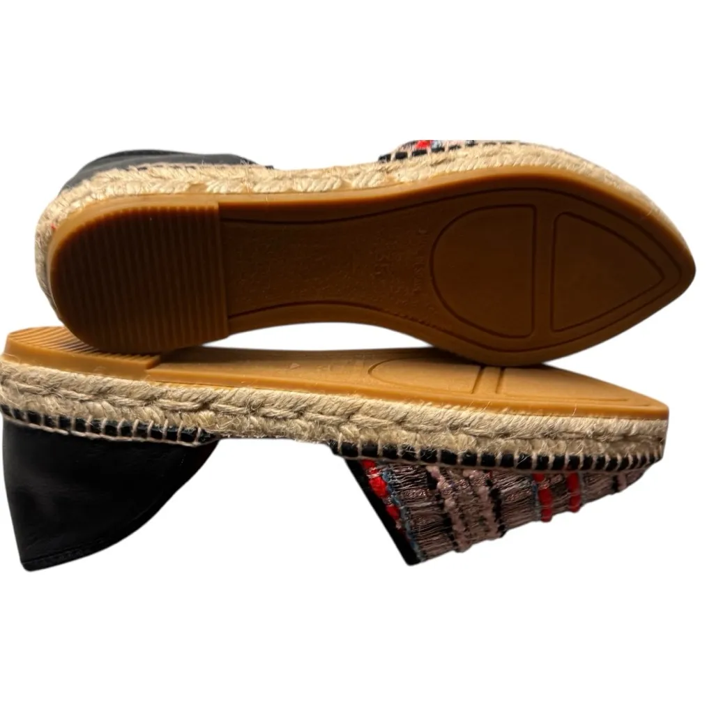 Toni Pons Origens Espadrilles Woven Leather Flats Women's Size 5 Black - Image 5