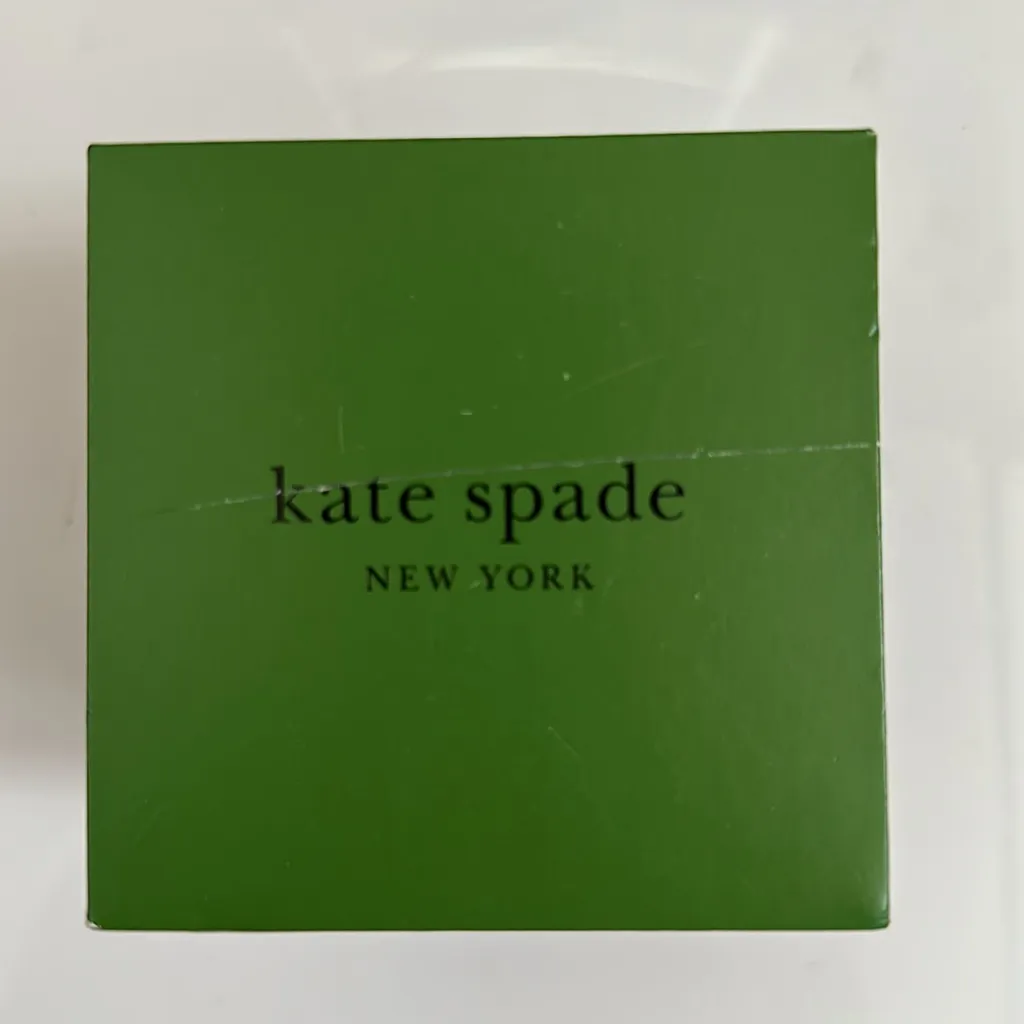 Kate Spade Gold and Tan Watch and earrings Set with Floral Design - Image 5