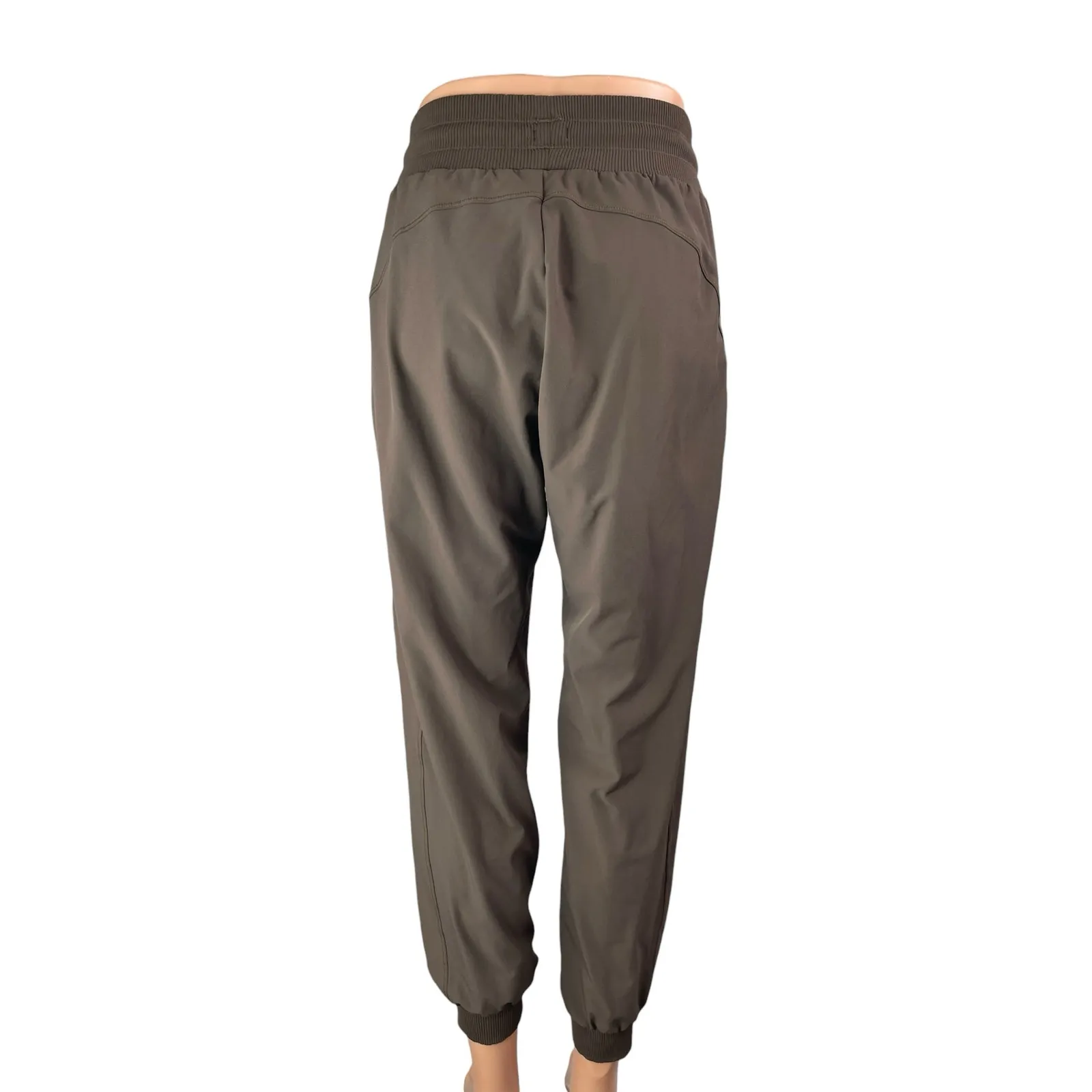 Andar Women's Brown Elastic High Waist Athletic Trousers Joggers Sweat Pants 6 - Image 2
