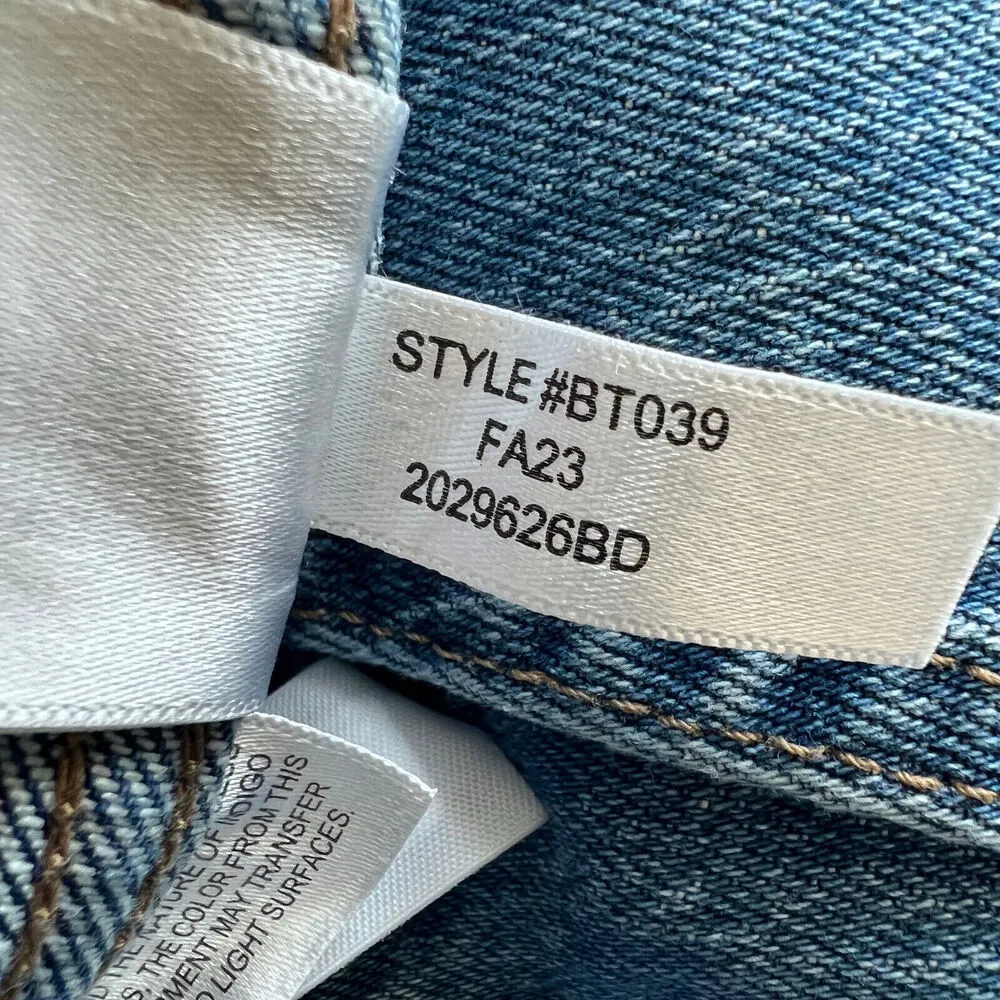 J Crew Factory Jeans Womens Size 27 Cropped Blue BT039 Patch Pocket - Image 12