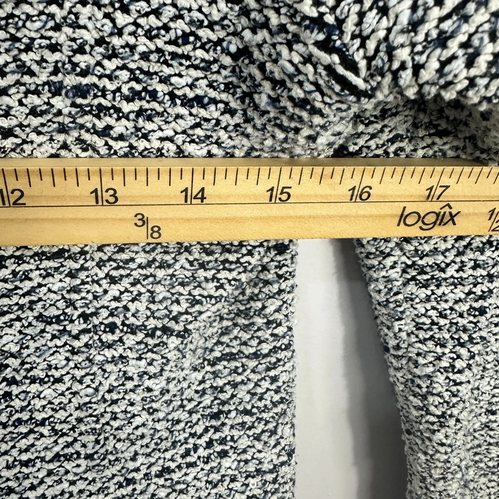 Club Monaco Boucle Zip Jacket Womens Small Black White Quiet Luxury Minimalist - Image 6