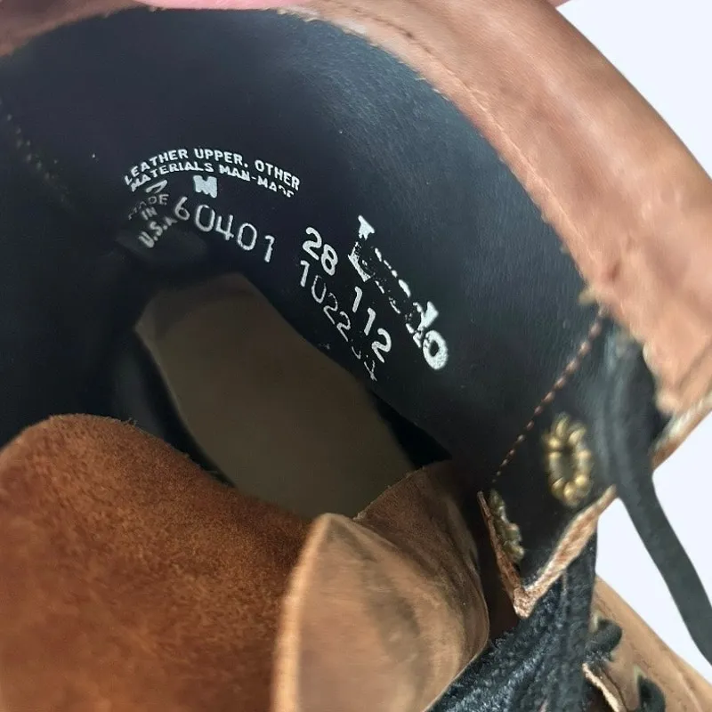 Vintage Laredo Lace Up Kiltie Roper Boots Brown USA Made Women's size 7 Western - Image 11