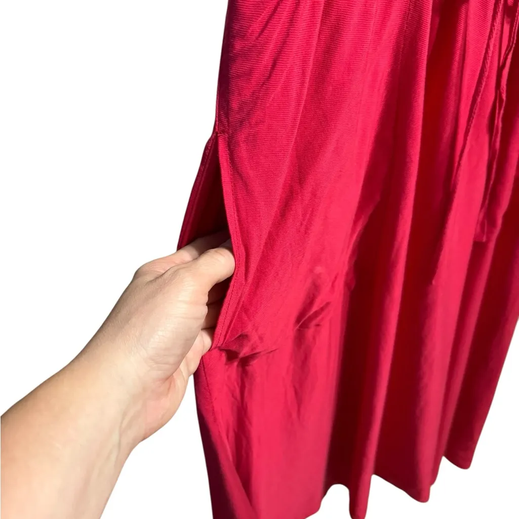 Anthropologie Corseted Midi Dress by Plenty by Tracy Reese Sz 8 in Lipstick Red - Image 12