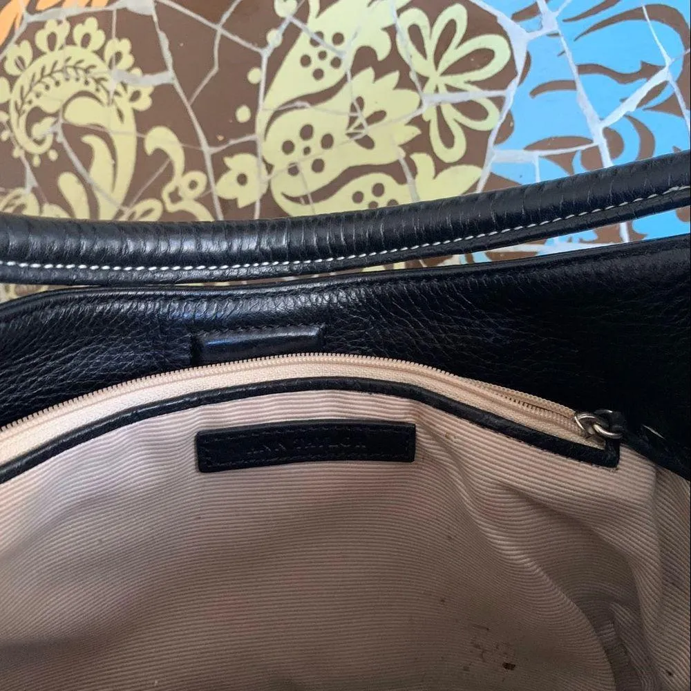 ANN TAYLOR LEATHER SHOULDER BAG - Image 3