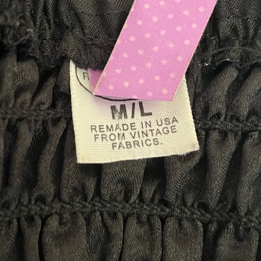 Urban Renewal 60’s Strapless Mini Dress Big Bow Black Brown Size Medium to Large - Image 7