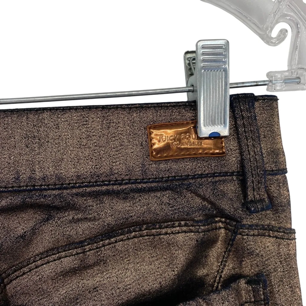 Juicy Couture Metallic Rose Gold Pull On Jeggings - Image 7