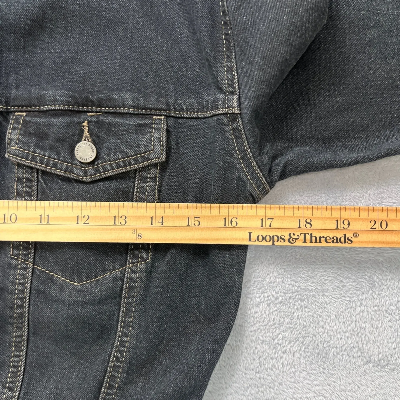 Universal Thread Fair Trade Denim Maxi Shirt Dress Long Sleeve‎ Button Front - Image 7