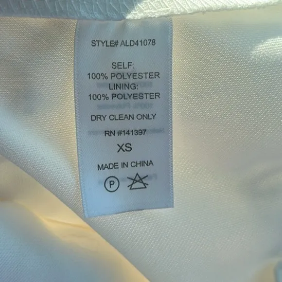 ASTR White Big Flowers Crochet Embroidered Wedding Mini Dress XS - Image 11