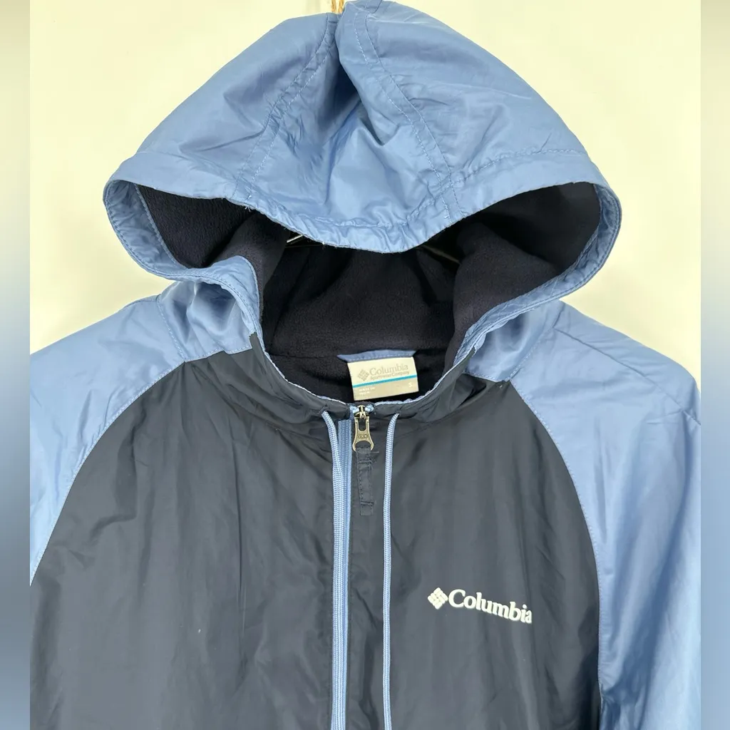 Columbia Women’s May Valley Lined Windbreaker XL2473 Navy & Light‎ Blue Sz Small - Image 3