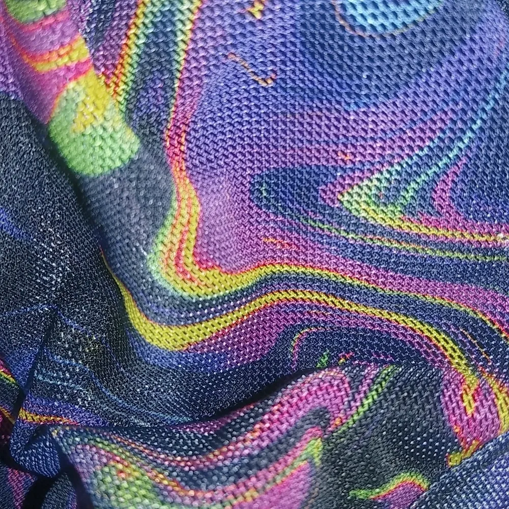 Hot Topic S Cosmic Purple Witchy Mesh Stretch Dress - Image 2