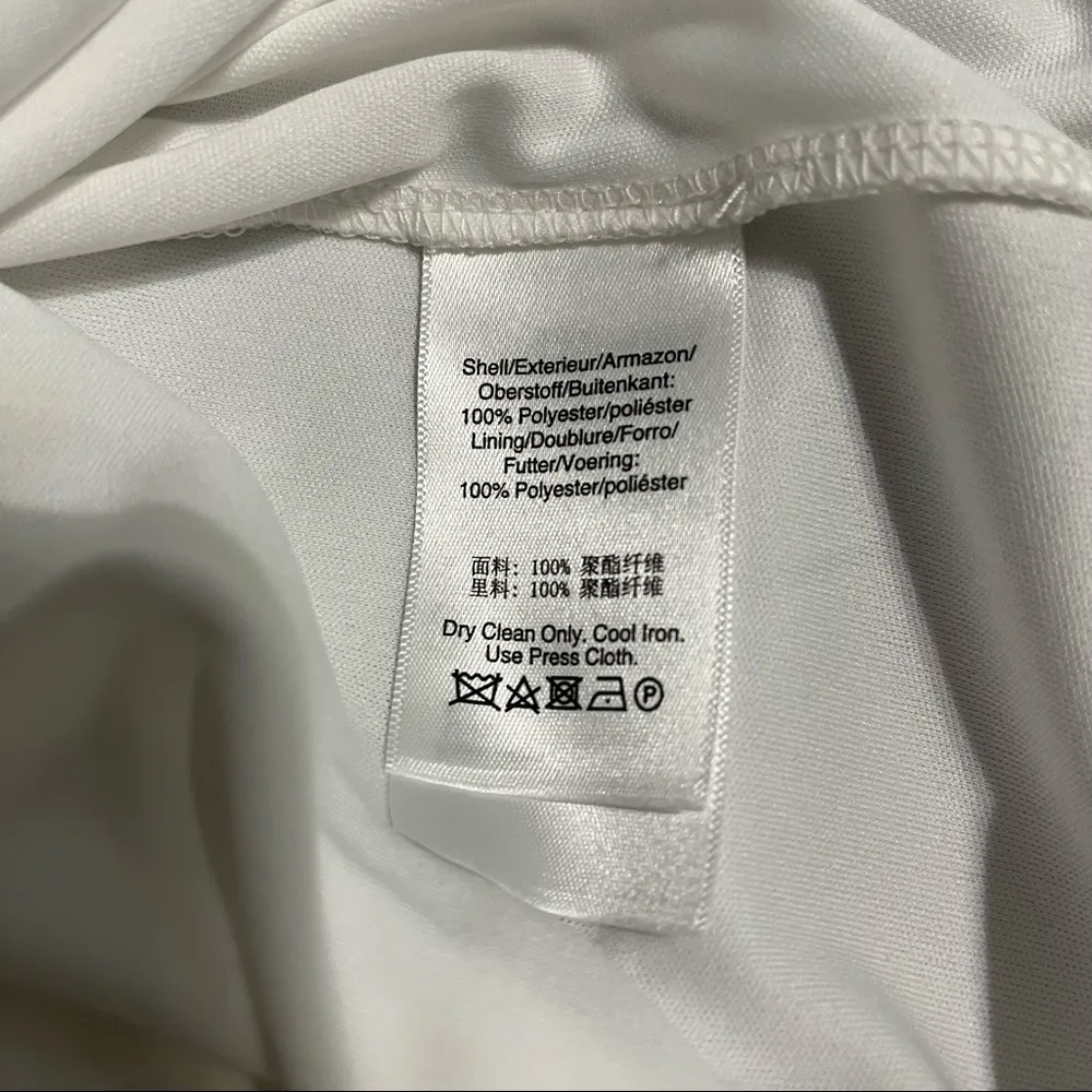 DKNY Midi Yellow Floral V-neck Ruffle Dress Size 12 - Image 9