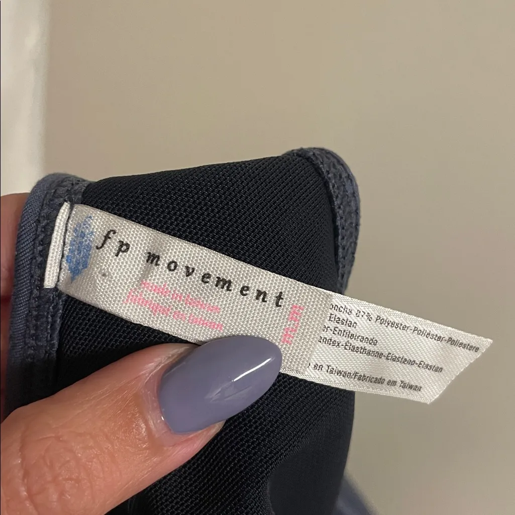 Free People Movement Open Back Wrap Tie Sports Bra Aerial Yoga Crop Top - Image 9