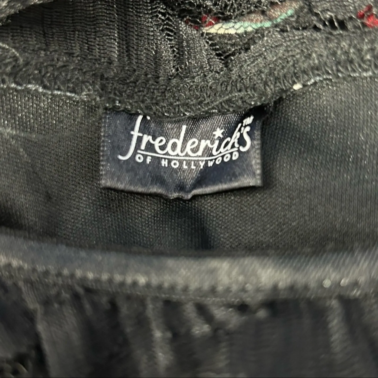 Frederick’s of Hollywood Vintage Floral Bodycon Bondage Mini Dress Size L - Image 12