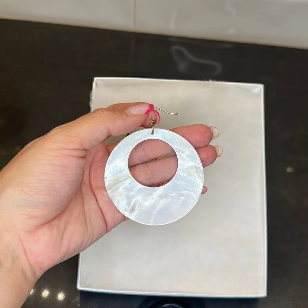 Real Rose Shell Earring- NWOT - Image 3