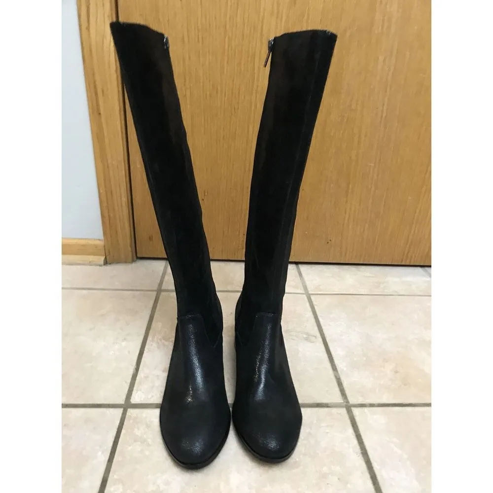 Adrianna Papell Paige Black Florence Suede Boots Size 10 - Image 3