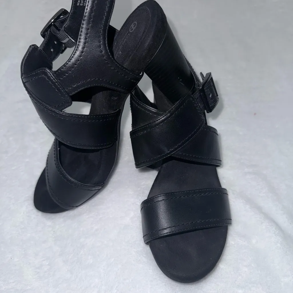 Giani Bernini  Black Strappy Heels - Image 2