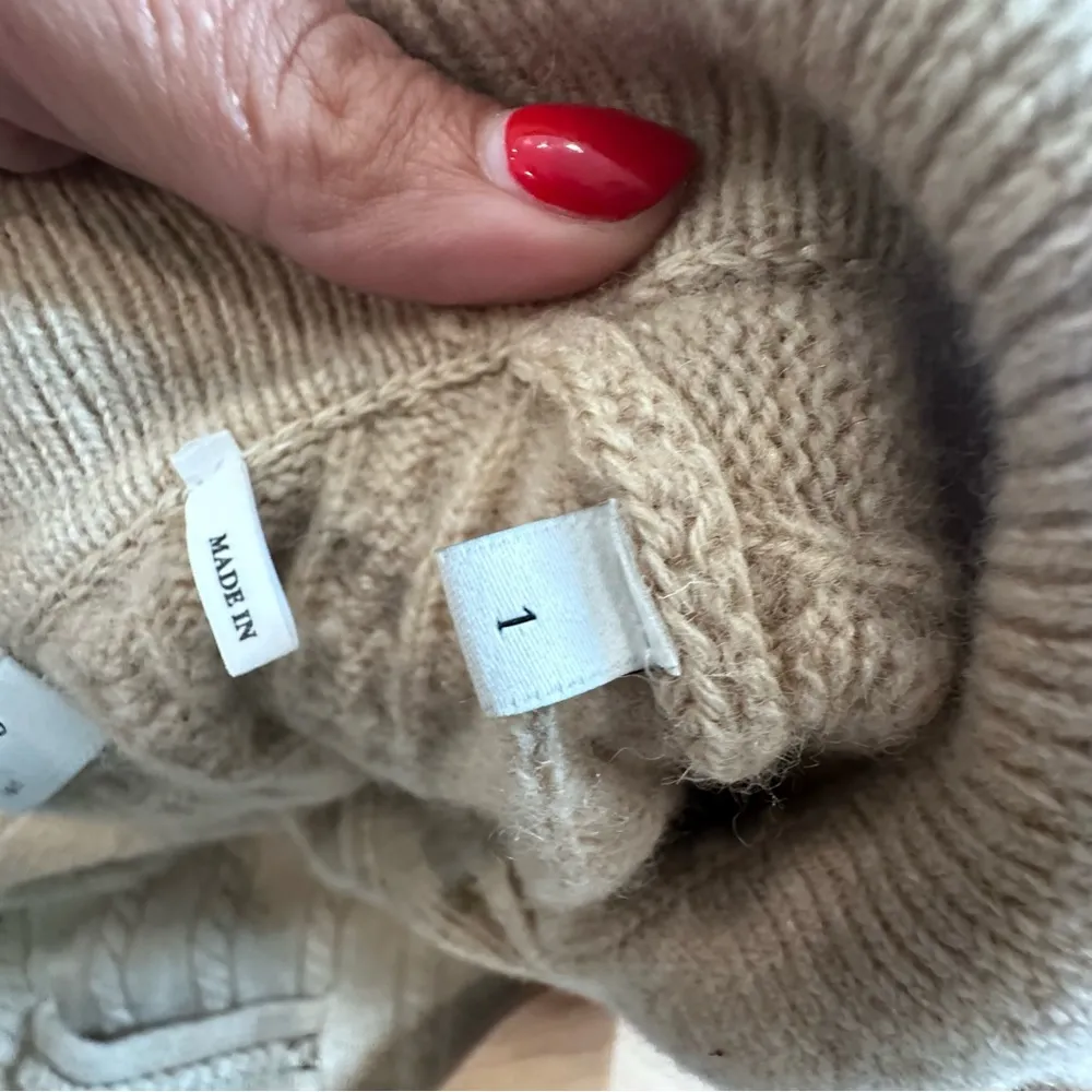 Sandro  Gotham Cable Knit 100% Wool Sweater size T1/ Small 1266 - Image 16