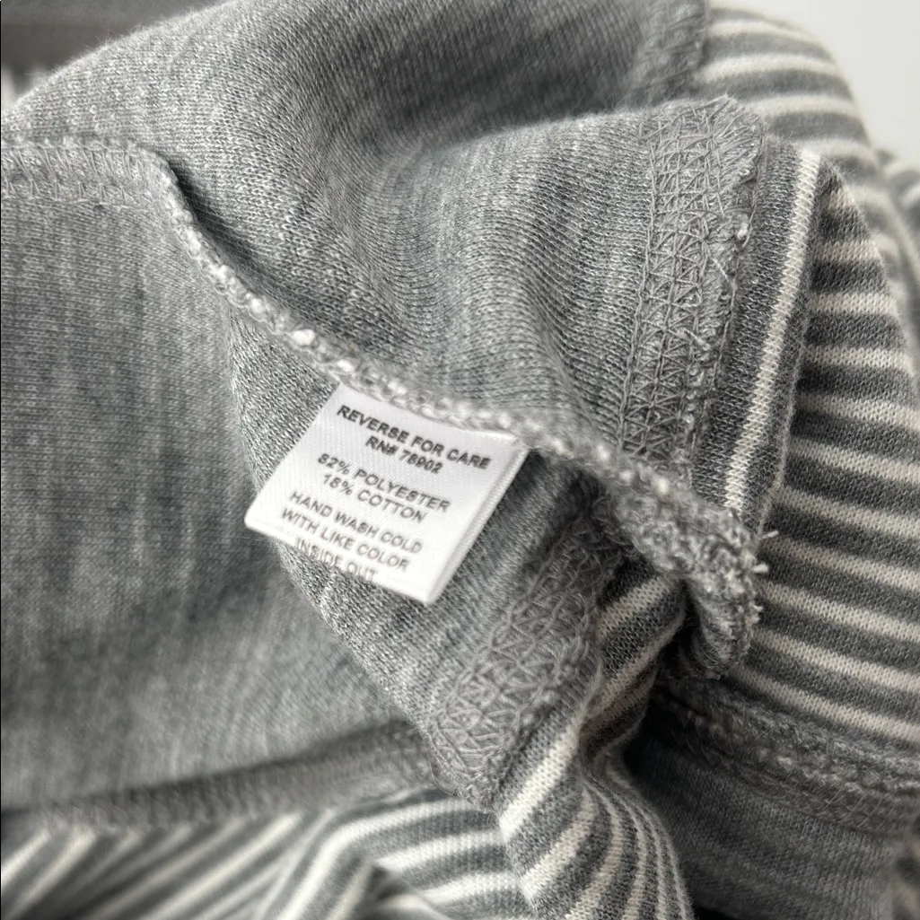 Gray and White Striped Hooded Vest - Image 15