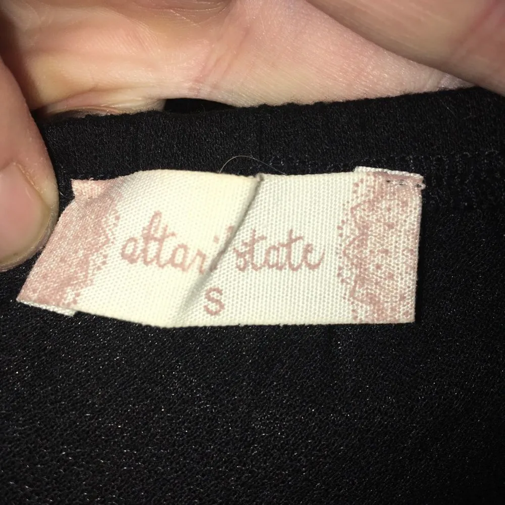 Altar’d State black baby doll crop top - Image 3